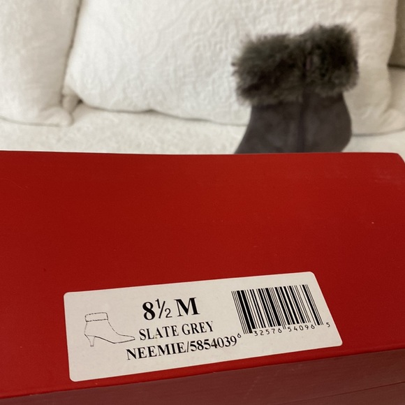 NIB Ankle Booties W/Faux Fur - Picture 8 of 8